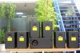 Dàn loa treo tường thông báo, phát nhạc nền tự động: Amply A906 Goldsound 900w + 6 loa Goldsound V55C 55w, loa được thiết kế riêng cho quán, bật lớn không tạp âm, miễn phí công lắp đặt, bảo hành dài hạn 5 năm