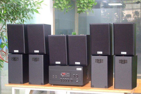 [Diện tích 200m2 + 02 Kênh] A917_TH Goldsound 2 vùng âm lượng 1200w + 10 loa Goldsound V40C_TH 40w, loa được thiết kế riêng cho quán, bật lớn không tạp âm, miễn phí công lắp đặt, bảo hành dài hạn 5 năm.