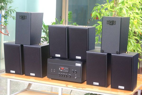 [Diện tích 160m2 + 02 Kênh] A917 Goldsound 2 vùng âm lượng 1200w + 8 loa Goldsound V40C 40w, loa được thiết kế riêng cho quán, bật lớn không tạp âm, miễn phí công lắp đặt, bảo hành dài hạn 5 năm.