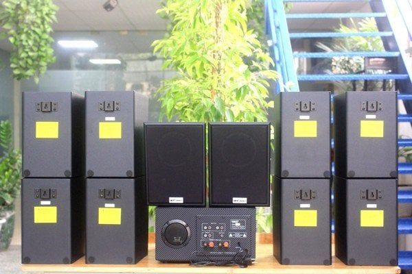 [Diện tích 200m2 + 02 Kênh] A917_SG Goldsound 2 vùng âm lượng 1200w + 10 loa Goldsound V55C_SG 55w, loa được thiết kế riêng cho quán, bật lớn không tạp âm, miễn phí công lắp đặt, bảo hành dài hạn 5 năm