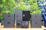 Dàn loa treo tường thông báo phát nhạc nền tự động: A917 Goldsound 2 vùng âm lượng 1200w + 6 loa Goldsound ngoài trời V50NT 50w, loa được thiết kế riêng cho quán, bật lớn không tạp âm, miễn phí công lắp đặt, bảo hành 12 tháng