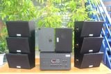 Dàn loa treo tường thông báo phát nhạc nền tự động: A917 Goldsound 2 vùng âm lượng 1200w + 6 loa Goldsound ngoài trời V50NT 50w, loa được thiết kế riêng cho quán, bật lớn không tạp âm, miễn phí công lắp đặt, bảo hành 12 tháng