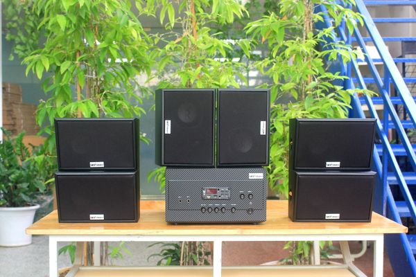 [Diện tích 120m2 + 02 Kênh] A917_DA Goldsound 2 vùng âm lượng 1200w + 6 loa Goldsound ngoài trời V50NT_DA 50w, loa được thiết kế riêng cho quán, bật lớn không tạp âm, miễn phí công lắp đặt, bảo hành 12 tháng