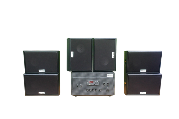 [Diện tích 120m2 + 02 Kênh] A917_DA Goldsound 2 vùng âm lượng 1200w + 6 loa Goldsound ngoài trời V50NT_DA 50w, loa được thiết kế riêng cho quán, bật lớn không tạp âm, miễn phí công lắp đặt, bảo hành 12 tháng