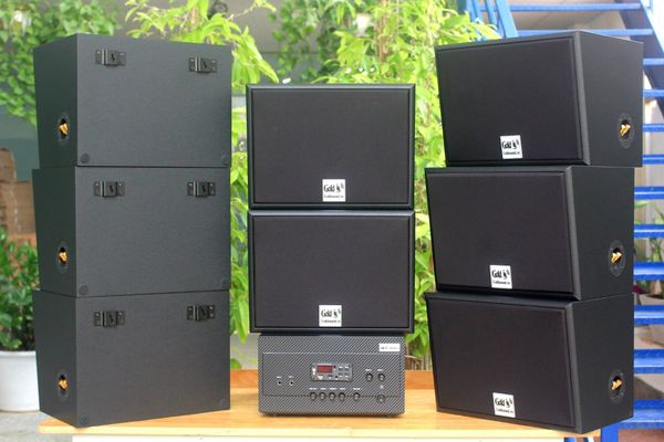 [Diện tích 240m2 + 2 Kênh] A917_TH Goldsound 2 vùng âm lượng 1200w + 8 loa Goldsound treo tường V130_TH 130w, loa được thiết kế riêng cho quán, bật lớn không tạp âm, miễn phí công lắp đặt, bảo hành dài hạn 5 năm.