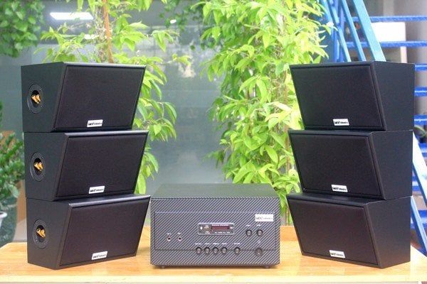 [Diện tích 120m2 + 02 Kênh] A907_SG Goldsound 2 vùng âm lượng 900w + 6 loa Goldsound ngoài trời V50NT_SG 50w, loa được thiết kế riêng cho quán, bật lớn không tạp âm, miễn phí công lắp đặt, bảo hành 12 tháng