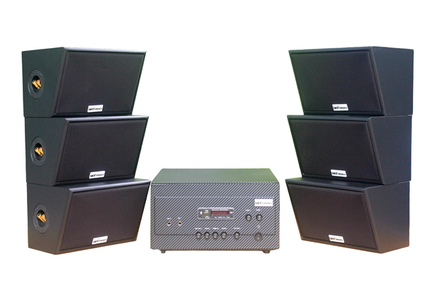 [Diện tích 120m2 + 02 Kênh] A907_DA Goldsound 2 vùng âm lượng 900w + 6 loa Goldsound ngoài trời V50NT_DA 50w, loa được thiết kế riêng cho quán, bật lớn không tạp âm, miễn phí công lắp đặt, bảo hành 12 tháng