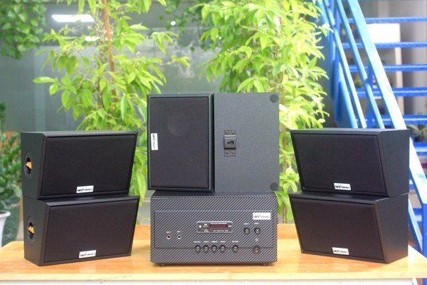 [Diện tích 120m2 + 02 Kênh] A907_SG Goldsound 2 vùng âm lượng 900w + 6 loa Goldsound ngoài trời V50NT_SG 50w, loa được thiết kế riêng cho quán, bật lớn không tạp âm, miễn phí công lắp đặt, bảo hành 12 tháng