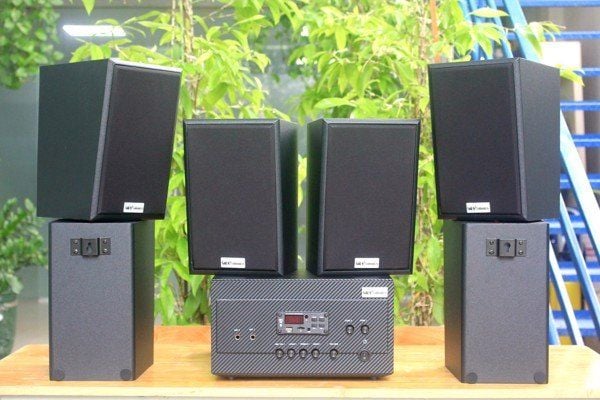 [Diện tích 120m2 + 02 Kênh] A917_TH Goldsound 2 vùng âm lượng 1200w + 6 loa Goldsound V40C_TH 40w, loa được thiết kế riêng cho quán, bật lớn không tạp âm, miễn phí công lắp đặt, bảo hành dài hạn 5 năm.