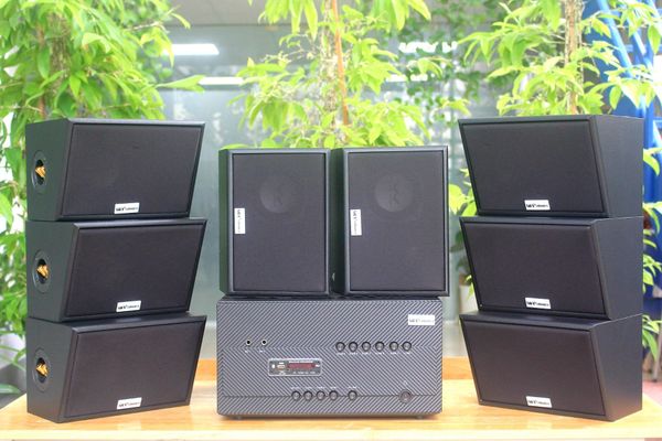 [Diện tích 160m2 + 06 Kênh] A1800 Goldsound 6 vùng âm lượng 1800w + 8 loa Goldsound ngoài trời V50NT 50w, loa được thiết kế riêng cho quán, bật lớn không tạp âm, miễn phí công lắp đặt, bảo hành 12 tháng
