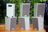 Loa treo tường, phát nhạc nền thông báo: Amply A1800 Goldsound 6 vùng âm lượng 1800w + 10 loa Goldsound V58C 58w, Amply 4 - 6 vùng âm lượng, loa được thiết kế riêng cho quán, bật lớn không tạp âm, miễn phí công lắp đặt, bảo hành dài hạn 5 năm.