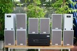 Loa treo tường, phát nhạc nền thông báo: Amply A1800 Goldsound 6 vùng âm lượng 1800w + 10 loa Goldsound V58C 58w, Amply 4 - 6 vùng âm lượng, loa được thiết kế riêng cho quán, bật lớn không tạp âm, miễn phí công lắp đặt, bảo hành dài hạn 5 năm.