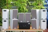 [Diện tích 200m2 + 02 Kênh] Amply A917_DA Goldsound 2 vùng âm lượng  1200w + 10 loa Goldsound V58C_DA 58w, loa được thiết kế riêng cho quán, bật lớn không tạp âm, miễn phí công lắp đặt, bảo hành dài hạn 5 năm.