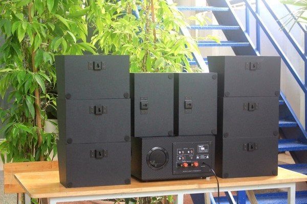 [Diện tích 160m2 + 02 Kênh] A917_TH Goldsound 2 vùng âm lượng 1200w + 8 loa Goldsound ngoài trời V50NT_TH 50w, loa được thiết kế riêng cho quán, bật lớn không tạp âm, miễn phí công lắp đặt, bảo hành 12 tháng