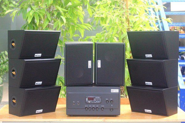 [Diện tích 160m2 + 02 Kênh] A917_DA Goldsound 2 vùng âm lượng 1200w + 8 loa Goldsound ngoài trời V50NT_DA 50w, loa được thiết kế riêng cho quán, bật lớn không tạp âm, miễn phí công lắp đặt, bảo hành 12 tháng