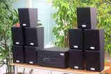 Dàn loa treo tường: Amply Amply A1800 Goldsound 6 vùng âm lượng 1800w + 10 loa Goldsound V25C 25w, Amply 4 - 6 vùng âm lượng, loa được thiết kế riêng cho quán, bật lớn không tạp âm, miễn phí công lắp đặt, bảo hành dài hạn 5 năm.