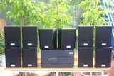 Dàn loa treo tường: Amply Amply A1800 Goldsound 6 vùng âm lượng 1800w + 10 loa Goldsound V25C 25w, Amply 4 - 6 vùng âm lượng, loa được thiết kế riêng cho quán, bật lớn không tạp âm, miễn phí công lắp đặt, bảo hành dài hạn 5 năm.