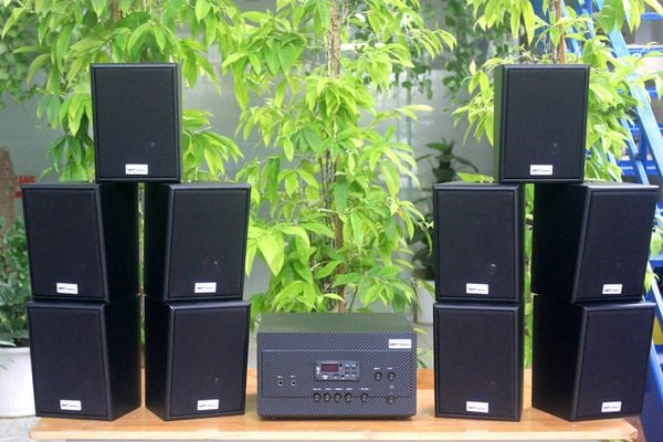 [Diện tích 200m2 + 2 Kênh] A917 Goldsound 2 vùng âm lượng 1200w + 10 loa Goldsound V25C 25w, loa được thiết kế riêng cho quán, bật lớn không tạp âm, miễn phí công lắp đặt, bảo hành dài hạn 5 năm