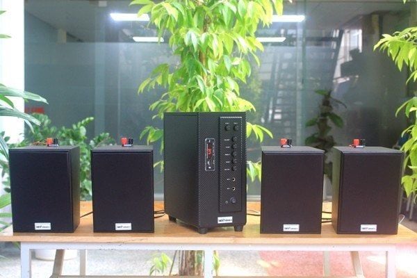 [Diện tích 80m2 + 2 Kênh] A384_TH Goldsound 2 vùng âm lượng 380w + 4 loa Goldsound V25C_TH, loa được thiết kế riêng cho quán, bật lớn không tạp âm, miễn phí công lắp đặt, bảo hành dài hạn 5 năm.