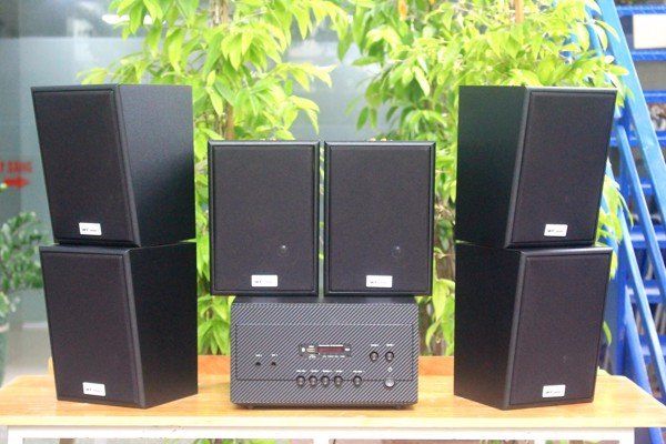 [Diện tích 120m2 + 02 Kênh] A907_SG Goldsound 2 vùng âm lượng 900w + 6 loa Goldsound V55C_SG 55w, loa được thiết kế riêng cho quán, bật lớn không tạp âm, miễn phí công lắp đặt, bảo hành dài hạn 5 năm.