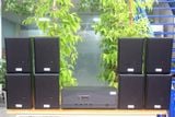 Dàn loa treo tường thông báo, phát nhạc nền tự động: Amply A918 Goldsound 2 vùng âm lượng 1200w + 8 loa Goldsound V55C 55w, loa được thiết kế riêng cho quán, bật lớn không tạp âm, miễn phí công lắp đặt, bảo hành dài hạn 5 năm