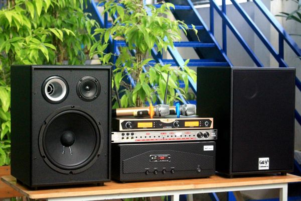 Dàn âm thanh K230 (01 amply A918 + 02 loa 200w + 01 vang cơ + bộ Micro không dây)