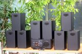 Loa treo tường, phát nhạc nền thông báo: A501 Goldsound 500w + 8 loa Goldsound V40C 40w, loa được thiết kế riêng cho quán, bật lớn không tạp âm, miễn phí công lắp đặt, bảo hành dài hạn 5 năm.