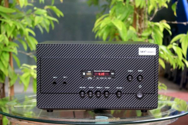 Loa Goldsound cho UChi Tempura, Quận 5, TP HCM, amply 2 kênh 900w, bluetooth 5.0, loa V25C-25w, loa được thiết kế riêng cho quán, bật lớn không tạp âm, miễn phí công lắp đặt, bảo hành dài hạn 5 năm