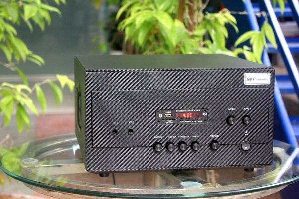 Loa nhà hàng: Amply tổng A907 (2 phân vùng đầu ra, 900w, đủ kết nối Bluetooth, RCA, AV, USB) chuyên dụng cho quán cafe, nhà hàng.