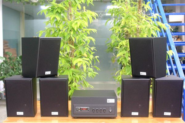 [Diện tích 120m2 + 02 Kênh] A501 Goldsound 500w + 6 loa Goldsound V55C 55w, loa được thiết kế riêng cho quán, bật lớn không tạp âm, miễn phí công lắp đặt, bảo hành dài hạn 5 năm