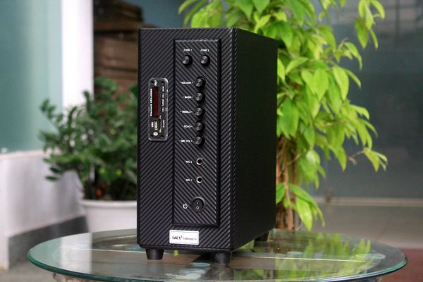 Amply tổng A384_TH Goldsound 2 phân vùng đầu ra (380w, đủ kết nối Bluetooth, RCA, AV, USB) chuyên dụng cho quán cafe, nhà hàng