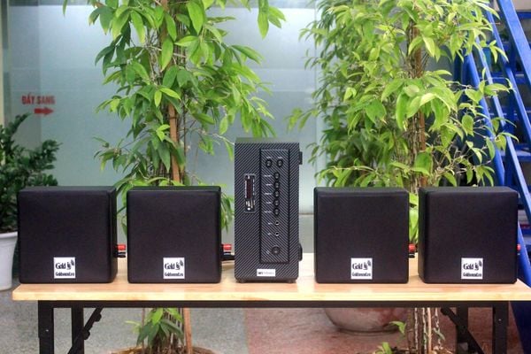 [Diện tích 80m2 + 02 Kênh] AMT384_SG Goldsound 2 vùng âm lượng 380w + 4 loa Goldsound V23SG 23w, loa được thiết kế riêng cho quán, bật lớn không tạp âm, miễn phí công lắp đặt, bảo hành dài hạn 5 năm.
