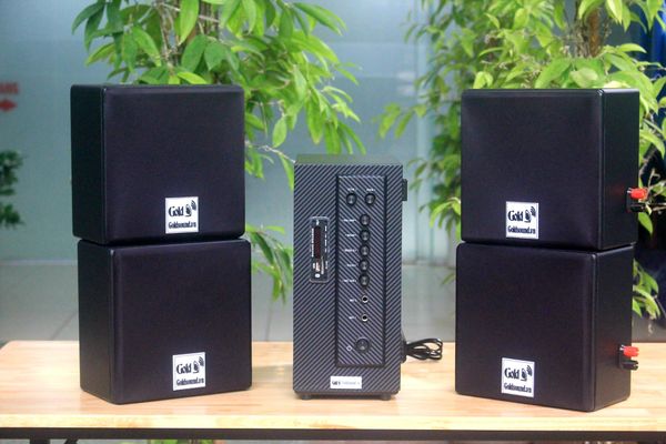 [Diện tích 80m2 + 02 Kênh]  Amply AMT384 + 4 V23, Amply 2 vùng âm lượng, loa được thiết kế riêng cho quán, bật lớn không tạp âm, bảo hành dài hạn 5 năm.