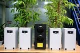 [Diện tích 80m2 + 02 Kênh] Amply AMT384_TH Goldsound 2 vùng âm lượng 380w + 4 loa Goldsound V58C_TH 58w, loa được thiết kế riêng cho quán, bật lớn không tạp âm, miễn phí công lắp đặt, bảo hành dài hạn 5 năm.