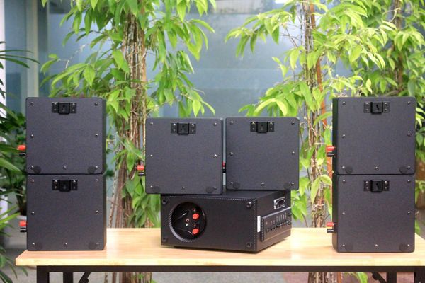 [Diện tích 160m2 + 02 Kênh] AMT384_DA Goldsound 2 vùng âm lượng 380w + 8 loa Goldsound V23DA 23w, loa được thiết kế riêng cho quán, bật lớn không tạp âm, miễn phí công lắp đặt, bảo hành dài hạn 5 năm.