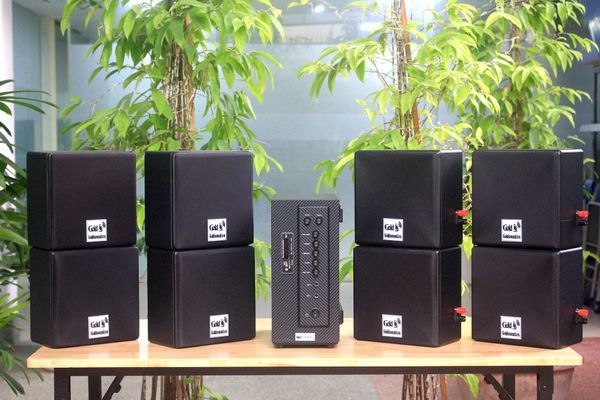 [Diện tích 160m2 + 02 Kênh] AMT384_DA Goldsound 2 vùng âm lượng 380w + 8 loa Goldsound V23DA 23w, loa được thiết kế riêng cho quán, bật lớn không tạp âm, miễn phí công lắp đặt, bảo hành dài hạn 5 năm.