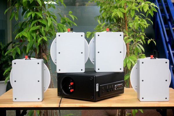[Diện tích 80m2] AMT155_DA Goldsound 150w + 4 loa âm trần Goldsound VAT38_DA 38w, loa được thiết kế riêng cho quán, bật lớn không tạp âm, miễn phí công lắp đặt, bảo hành dài hạn 5 năm