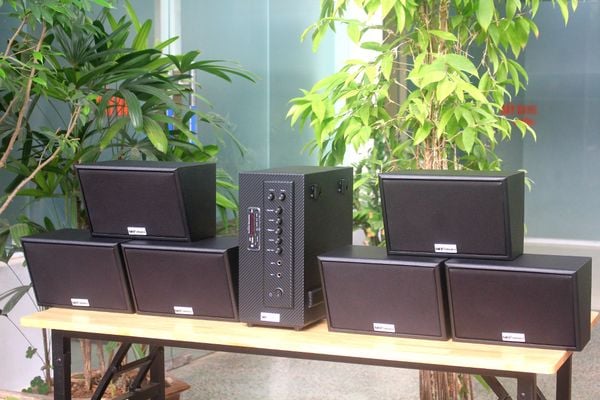 [Diện tích 120m2 + 02 Kênh] AMT384_SG Goldsound 2 vùng âm lượng 380w + 6 loa Goldsound ngoài trời V50NT _SG 50w, loa được thiết kế riêng cho quán, bật lớn không tạp âm, miễn phí công lắp đặt, bảo hành 12 tháng