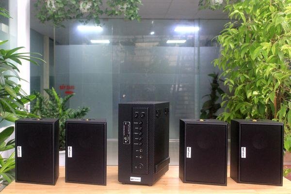 [Diện tích 80m2 + 02 Kênh] AMT384_TH Goldsound 2 vùng âm lượng 380w + 4 loa Goldsound ngoài trời V50NT_TH 50w, loa được thiết kế riêng cho quán, bật lớn không tạp âm, miễn phí công lắp đặt, bảo hành 12 tháng