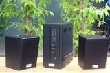 Dàn loa treo tường thông báo phát nhạc nền: 1 Amply AMT155 Goldsound 2 vùng âm lượng 150w + 2 loa Goldsound V25C 25W, loa được thiết kế riêng cho quán, bật lớn không tạp âm, miễn phí công lắp đặt, bảo hành dài hạn 5 năm.