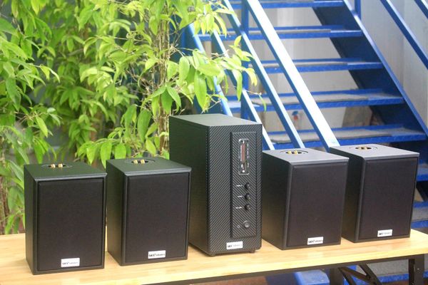 [Diện tích 80m2] AMT155_DA Goldsound 150w + 4 loa Goldsound V25C_DA 25W, loa được thiết kế riêng cho quán, bật lớn không tạp âm, miễn phí công lắp đặt, bảo hành dài hạn 5 năm.