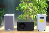 Dàn loa treo tường thông báo phát nhạc nền: 1 Amply Amply AMT155_TH Goldsound 150w + 2 loa Goldsound V58C_TH 58w, loa được thiết kế riêng cho quán, bật lớn không tạp âm, miễn phí công lắp đặt, bảo hành dài hạn 5 năm.