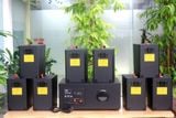 [Diện tích 160m2 + 02 Kênh] Amply A917N Goldsound 2 vùng âm lượng 1200w + 8 loa Goldsound V25C 25w, loa được thiết kế riêng cho quán, bật lớn không tạp âm, miễn phí công lắp đặt, bảo hành dài hạn 5 năm.