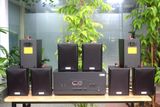 [Diện tích 160m2 + 02 Kênh] Amply A917N_DA Goldsound 2 vùng âm lượng 1200w + 8 loa Goldsound V25C_DA 25w, loa được thiết kế riêng cho quán, bật lớn không tạp âm, miễn phí công lắp đặt, bảo hành dài hạn 5 năm.
