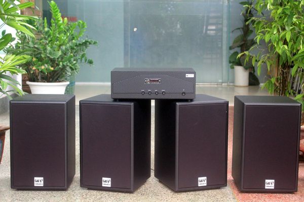 [Diện tích 160m2 + 02 Kênh] A938_DA Goldsound 2 vùng âm lượng 1500w + 4 loa Goldsound ngoài trời V230NT_DA 200w, loa được thiết kế riêng cho quán, bật lớn không tạp âm, miễn phí công lắp đặt, bảo hành 12 tháng