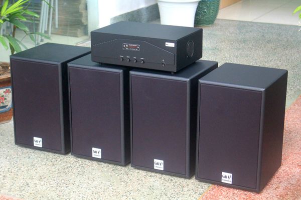 [Diện tích 160m2 + 02 Kênh] A938_DA Goldsound 2 vùng âm lượng 1500w + 4 loa Goldsound ngoài trời V230NT_DA 200w, loa được thiết kế riêng cho quán, bật lớn không tạp âm, miễn phí công lắp đặt, bảo hành 12 tháng