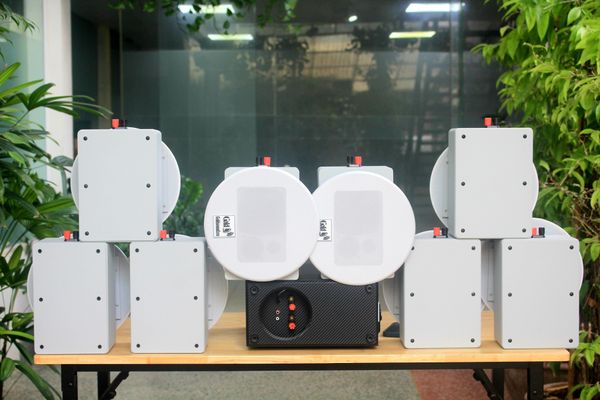 [Diện tích 160m2 + 2 Kênh] AMT384 Goldsound 2 vùng âm lượng 380w + 8 loa âm trần Goldsound VAT28 28w, loa được thiết kế riêng cho quán, bật lớn không tạp âm, miễn phí công lắp đặt, bảo hành dài hạn 5 năm