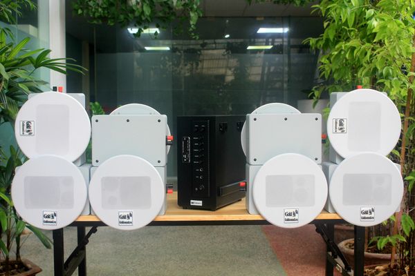 [Diện tích 160m2 + 2 Kênh] AMT384 Goldsound 2 vùng âm lượng 380w + 8 loa âm trần Goldsound VAT28 28w, loa được thiết kế riêng cho quán, bật lớn không tạp âm, miễn phí công lắp đặt, bảo hành dài hạn 5 năm