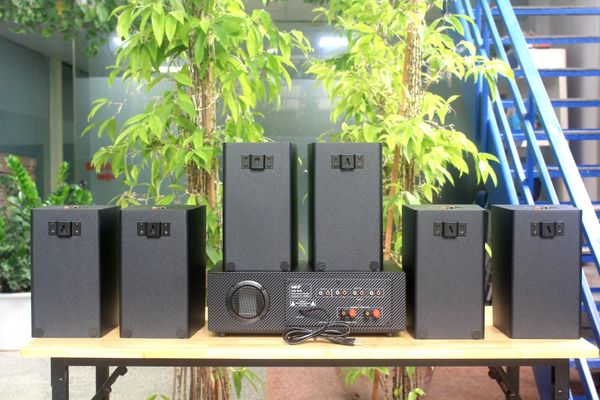[Diện tích 120m2 + 02 Kênh] A918_DA Goldsound 2 vùng âm lượng 1200w + 6 loa Goldsound V40C_DA 40w, loa được thiết kế riêng cho quán, bật lớn không tạp âm, miễn phí công lắp đặt, bảo hành dài hạn 5 năm.