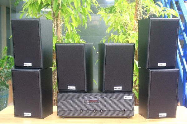 [Diện tích 120m2 + 02 Kênh] A918 Goldsound 2 vùng âm lượng 1200w + 6 loa Goldsound V40C 40w, loa được thiết kế riêng cho quán, bật lớn không tạp âm, miễn phí công lắp đặt, bảo hành dài hạn 5 năm.